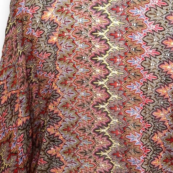 Eberjey Flame Stich Zigzag Woven Poncho Tunic Cover Up One Size - Picture 5 of 7